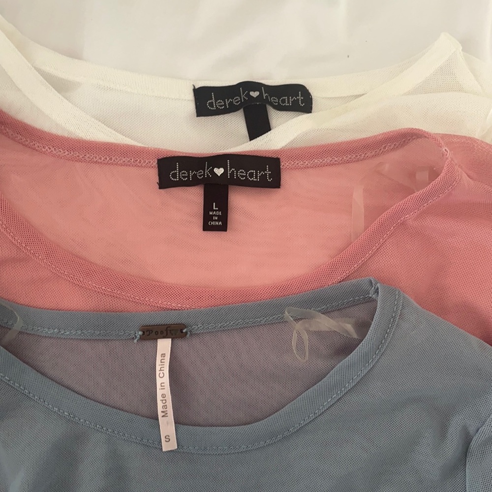 BUNDLE!! Mesh shirts, so cute!!